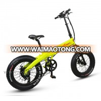 36V 350W Bafang Rear Motor Folding Electric Bike With Fat Wheel